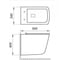Подвесной безободковый унитаз BelBagno MARMI с креплением BB052CHR 12