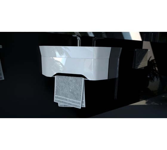 Угловая раковина ANDREA Quartz 50х50 с крепежом 4680028070320