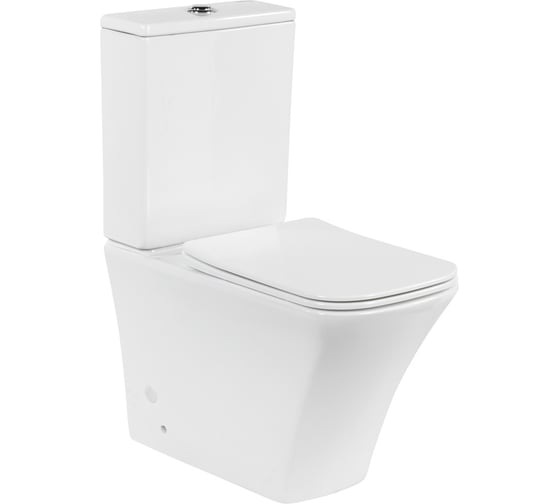 Чаша безободкового унитаза BelBagno MARMI P-trap BB052CPR