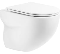 Подвесной безободковый унитаз BelBagno ONDA P-trap BB066CHR