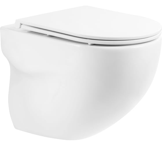 Подвесной безободковый унитаз BelBagno ONDA P-trap BB066CHR 1