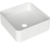 Накладная раковина AQUEDUTO AQD ESPIRAL квадратная 370х370, белый глянцевый ESP0310