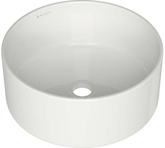 Накладная раковина AQUEDUTO AQD ESPIRAL круглая D400, белый глянцевый ESP0110