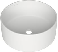 Накладная раковина AQUEDUTO AQD ESPIRAL круглая D400, белый матовый ESP0120