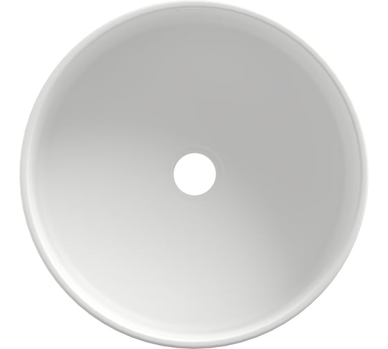 Накладная раковина AQUEDUTO AQD ESPIRAL круглая D400, белый матовый ESP0120