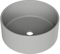 Накладная раковина AQUEDUTO AQD ESPIRAL круглая D400, серый матовый ESP0130