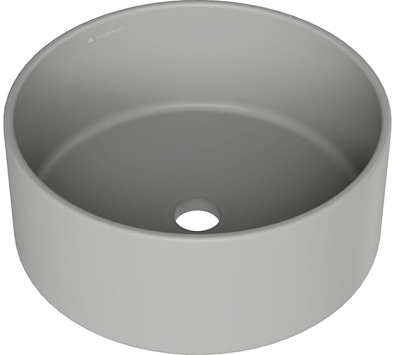Накладная раковина AQUEDUTO AQD ESPIRAL круглая D400, серый матовый ESP0130