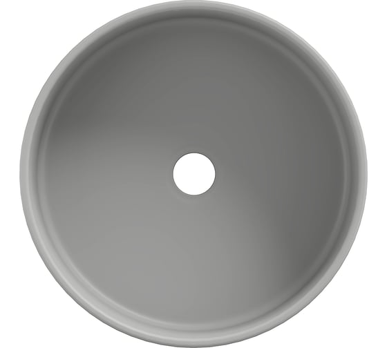Накладная раковина AQUEDUTO AQD ESPIRAL круглая D400, серый матовый ESP0130