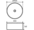 Накладная раковина AQUEDUTO AQD ESPIRAL круглая D400, черный матовый ESP0140 7
