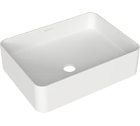 Накладная раковина AQUEDUTO AQD ESPIRAL прямоугольная 370х500, белый глянцевый ESP0410