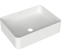 Накладная раковина AQUEDUTO AQD ESPIRAL прямоугольная 370х500, белый матовый ESP0420