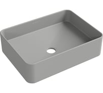 Накладная раковина AQUEDUTO AQD ESPIRAL прямоугольная 370х500, серый матовый ESP0430