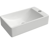 Мини-раковина правая прямоугольная Aqueduto AQD PEQUENO 220*380, белый глянцевый PEQR0210