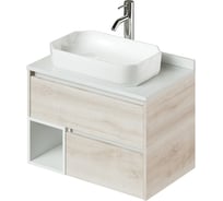 Подвесная тумба с раковиной ИТАНА Amelia 75 748х465х502 34576