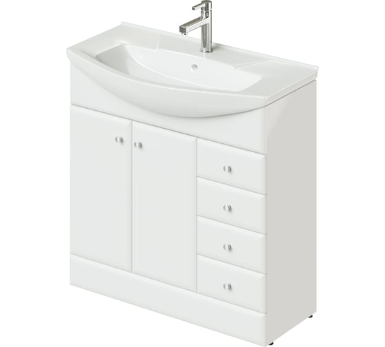 Напольная тумба с раковиной ИТАНА Classic 85 830х334х800 32578