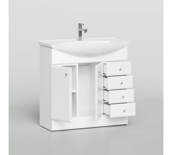 Напольная тумба с раковиной ИТАНА Classic 85 830х334х800 32578