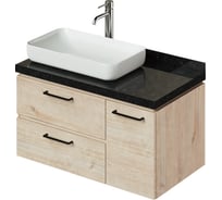 Подвесная тумба с раковиной ИТАНА Wood 90 900х500х505 29738