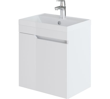 Подвесная тумба с раковиной ИТАНА Александра 50 500х350х570 левая 36985