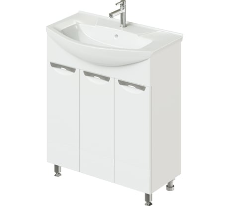 Напольная тумба с раковиной ИТАНА Nrava Aqua Адель 75 750х450х870 11246