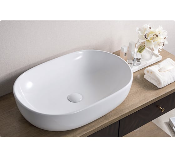 Керамическая накладная раковина BelBagno BB1084