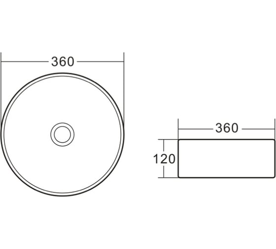 Керамическая накладная раковина BelBagno BB1357