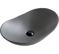 Керамическая накладная раковина BelBagno серая матовая BB1404-H311