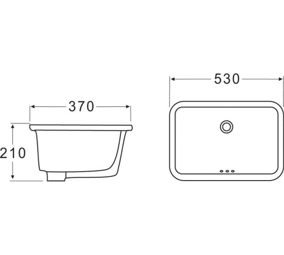 Керамическая раковина встраиваемая снизу BelBagno BB1006