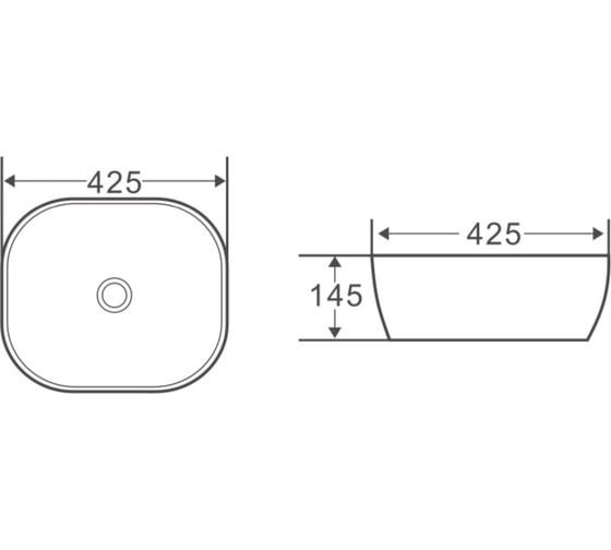 Керамическая накладная раковина BelBagno BB1301