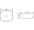 Керамическая накладная раковина BelBagno BB1301 4