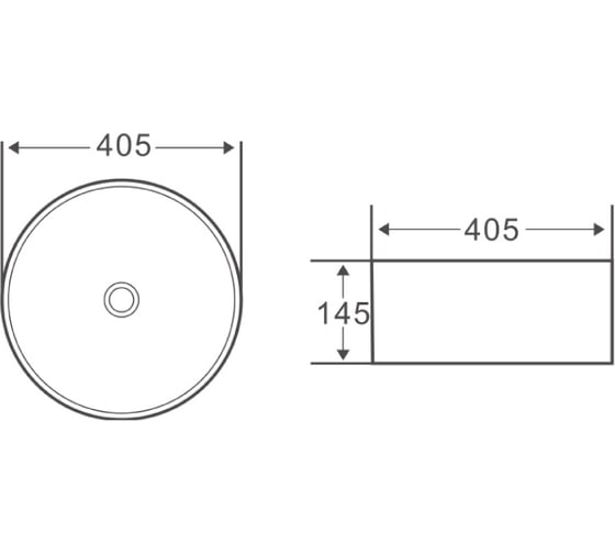 Керамическая накладная раковина BelBagno BB1342H300