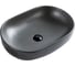 Керамическая накладная раковина BelBagno овальная, серая матовая BB1084-H311 1