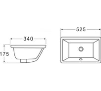 Раковина встраиваемая под столешницу belbagno bb1009