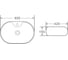 Керамическая накладная раковина BelBagno BB1151 4