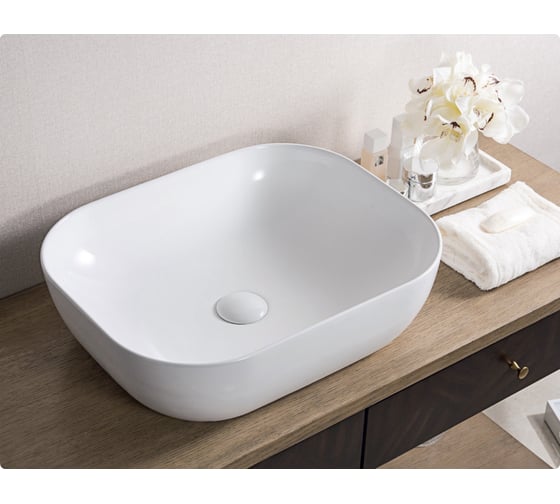Керамическая накладная раковина BelBagno BB1302