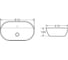 Керамическая накладная раковина BelBagno BB1346 4