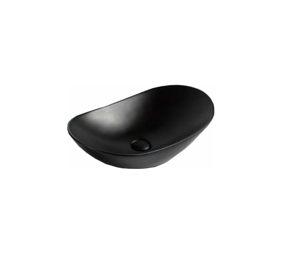 Керамическая накладная раковина BelBagno чёрная матовая BB1404-H301 1
