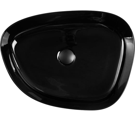Керамическая накладная раковина BelBagno черная BB1435-NERO