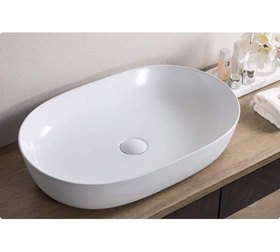 Керамическая накладная раковина BelBagno BB1348