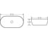 Керамическая накладная раковина BelBagno BB1349 4