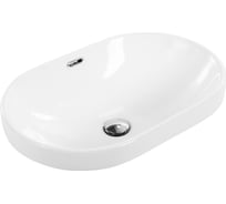 Керамическая полувстраиваемая раковина BelBagno BB1004