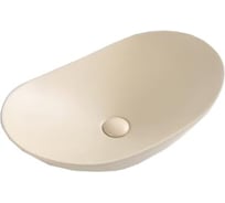 Керамическая накладная раковина BelBagno бежевая матовая BB1404-H316