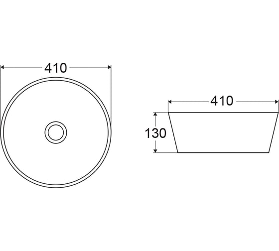 Керамическая накладная раковина BelBagno круглая, чёрная матовая BB1315-H301