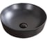 Керамическая накладная раковина BelBagno круглая, чёрная матовая BB1315-H301 1