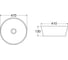 Керамическая накладная раковина BelBagno круглая, серая матовая BB1315-H311 3