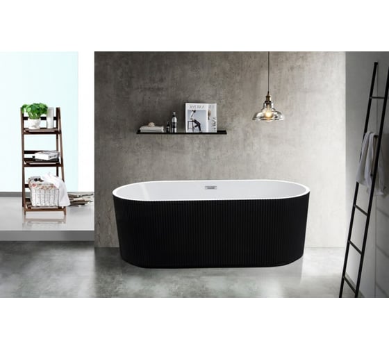 Акриловая ванна Esbano Tortuga black, 1700x800x590 мм ESVATORTB 1