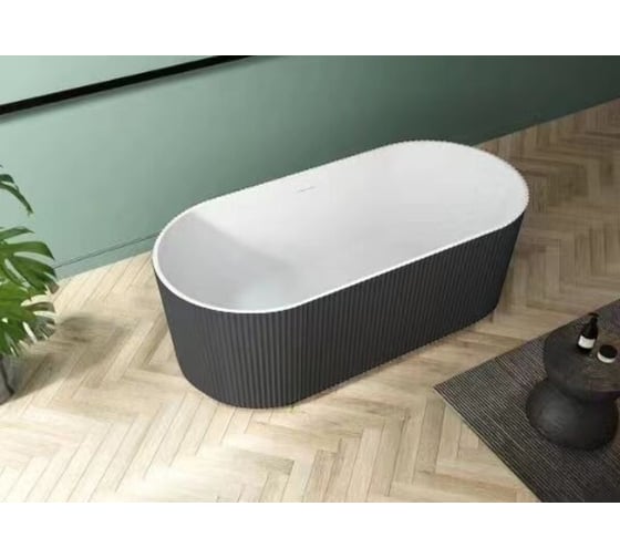 Акриловая ванна Esbano Tortuga black, 1700x800x590 мм ESVATORTB