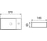 Подвесная раковина WeltWasser WW AISBACH 5092 MW R 370х185х90 10000004645 4