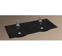 Врезная раковина WeltWasser WW DEILBACH 7506-1202 MT- BL матовая черная 1205х470х180 10000005570