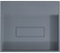 Раковина для ванной накладная кварцевая uperwood Tanos Quartz_50 см, прямоугольная, с декоративной накладкой, без отверстия для смесителя, бетон RTanosQuartz50B 2