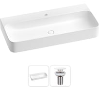 Подвесная или накладная раковина для ванной комнаты Wellsee Clermont в наборе 2 в 1 302615000